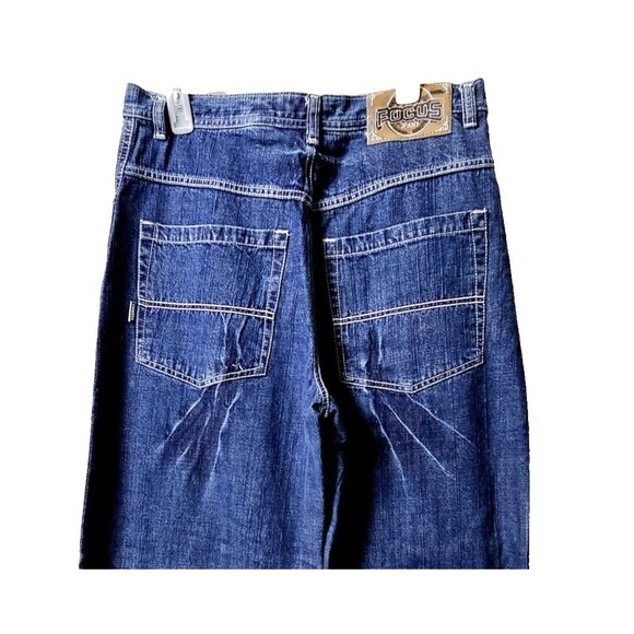 Focus Denim Jeans Mens 32x32 Vintage Y2K Great Distressed Lines EUC *READ* - Picture 13 of 13